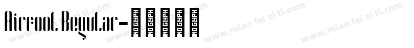 Airfool Regular字体转换
